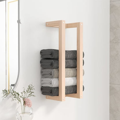 Vidaxl Toallero De Madera Maciza De Pino 23x18x60 Cm_1