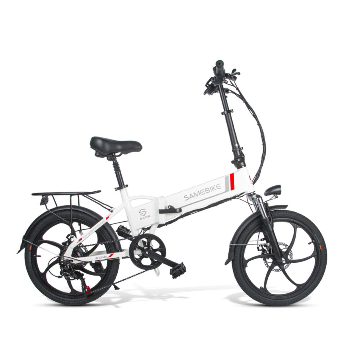 Bicicleta Eléctrica Plegable Samebike 20lvxd30 350w-48v-10,4ah (499wh) - Rueda 20 Color Blanco_1