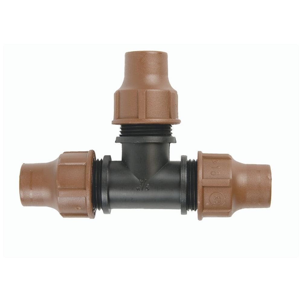 Conector T 16mm Para Riego Por Goteo Y Tubo Pe_0