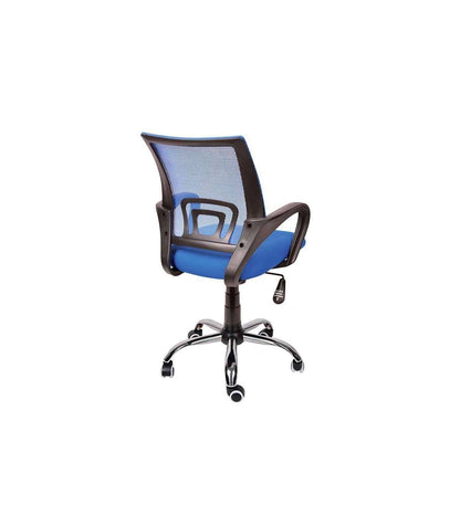 Sillón Despacho Giratorio Elevable Acabado Azul, 57 Cm(ancho) 88/98 Cm(altura) 63 Cm(fondo)_2