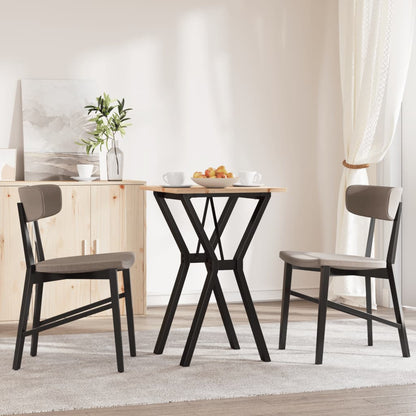 Mesa De Comedor Marco Y Madera Maciza Pino Y Acero 50x50x75 Cm_1