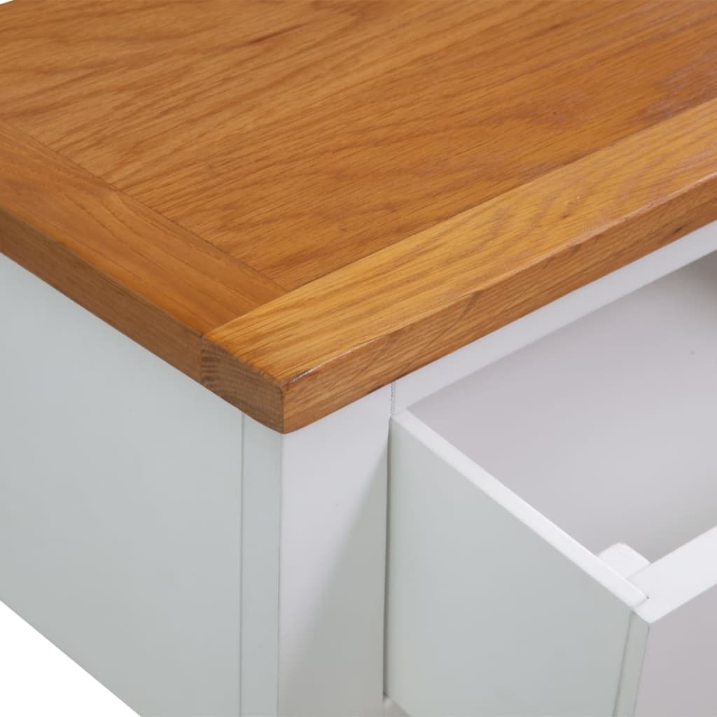 Mesa Consola De Madera De Roble 83x30x73 Cm_3