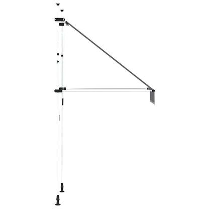 Toldo Manual Retráctil 100 Cm Azul Y Blanco A Rayas_4