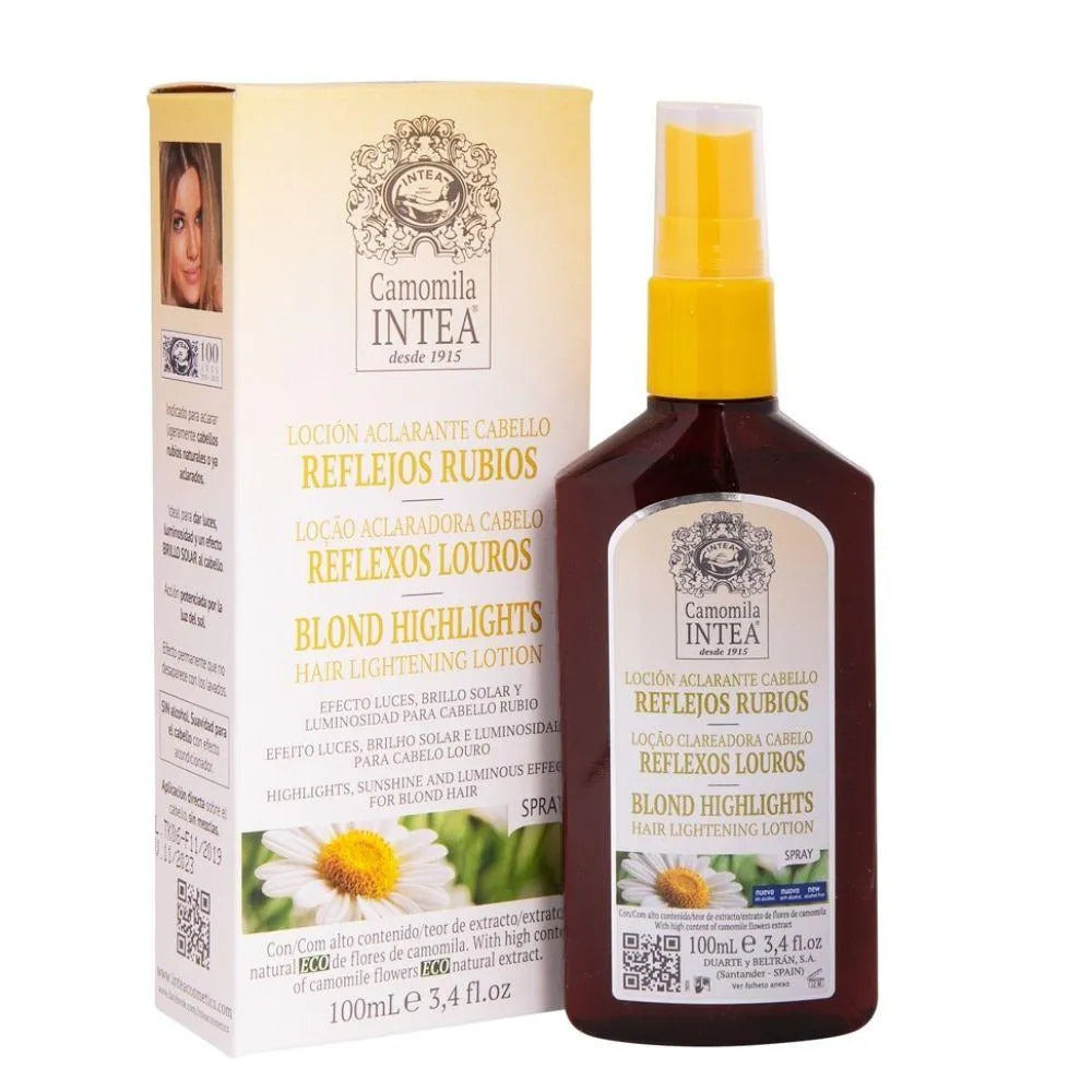Loción Aclarante Cabello Castaño Claro-rubio Camomila Reflejos Rubios Intea 100ml_0