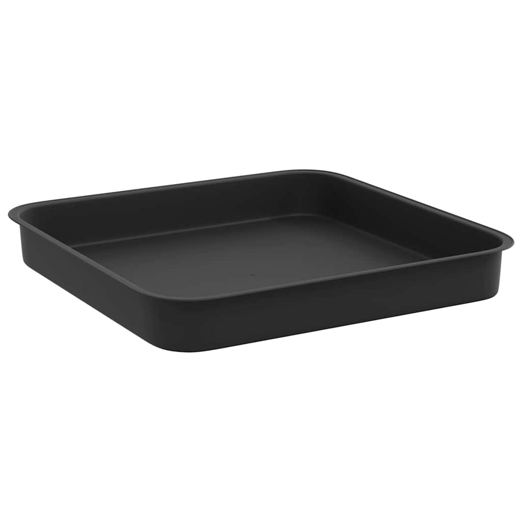 Bandeja Cuadrada Para Flores 6 Uds. Negro 15 X 15 X 2 Cm_4