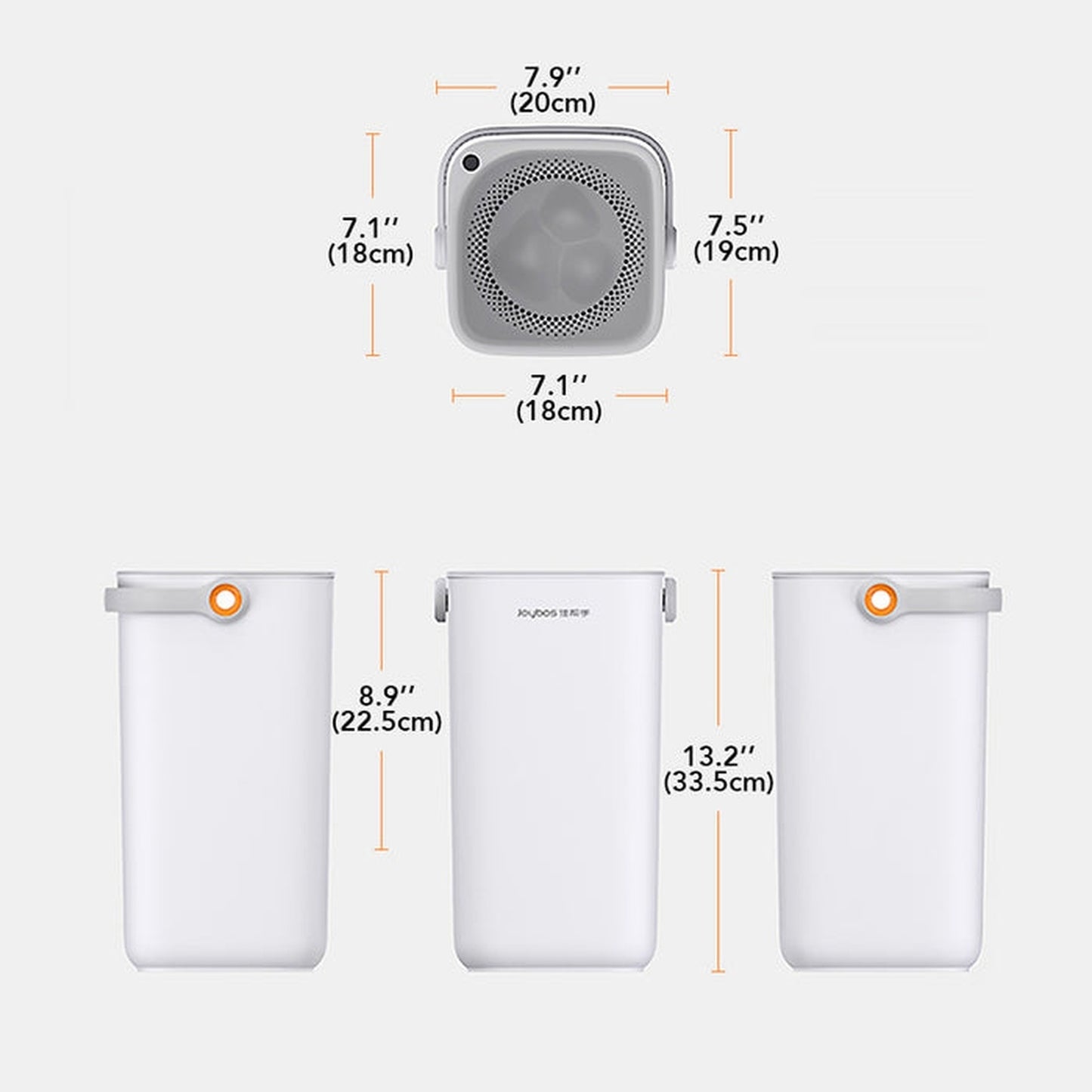 Joybos - Bote De Basura Con Separación En Seco Y Húmedo Para Cocina