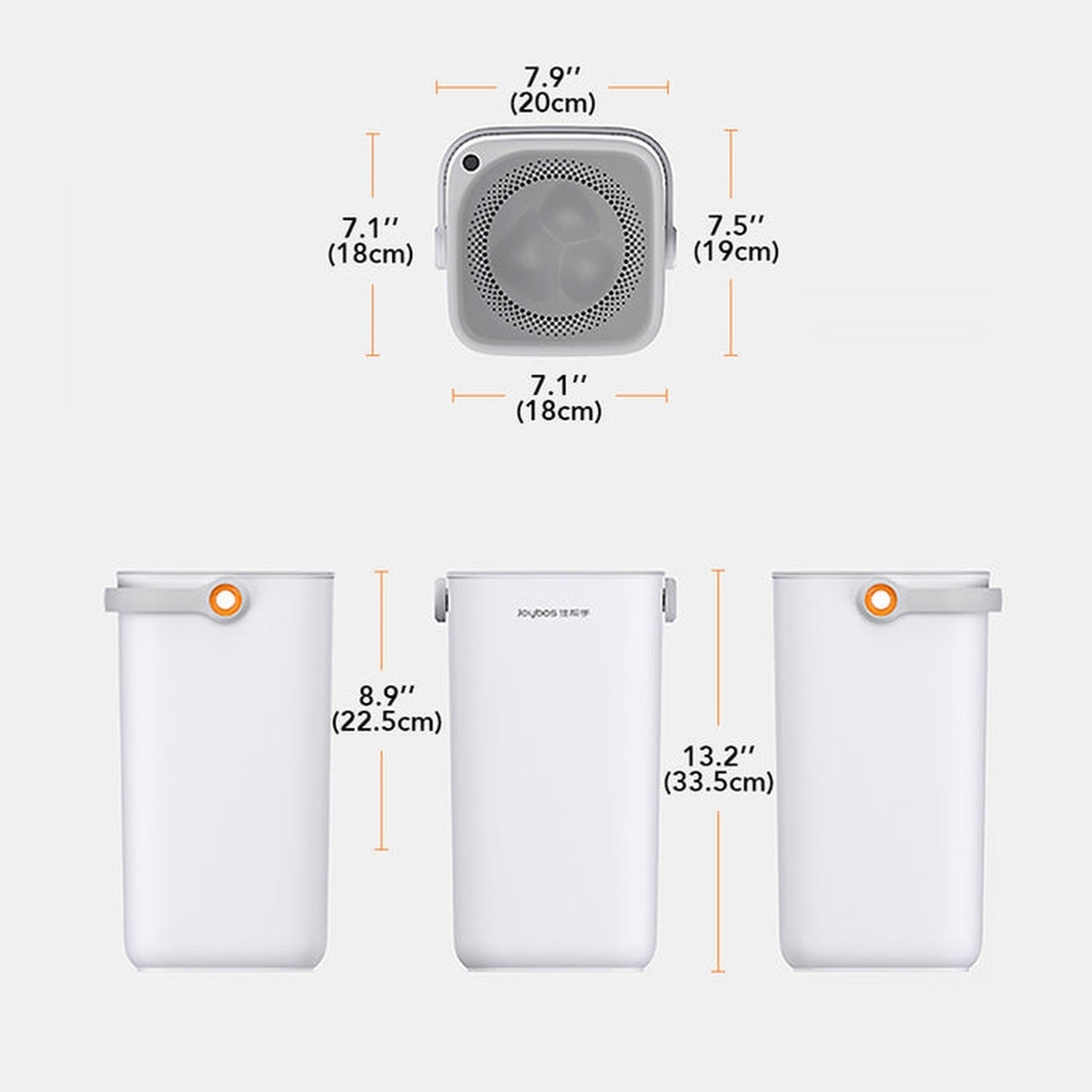 Joybos - Bote De Basura Con Separación En Seco Y Húmedo Para Cocina