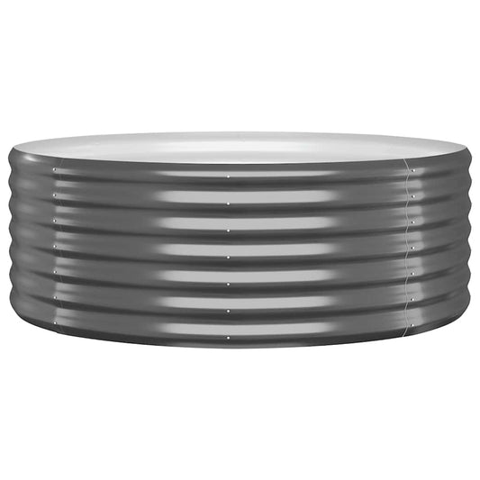 Jardinera Arriate Acero Galvanizado Antracita 100x100x36cm_0
