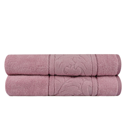 Juego De Toallas De Baño (2 Piezas) Rosa_1