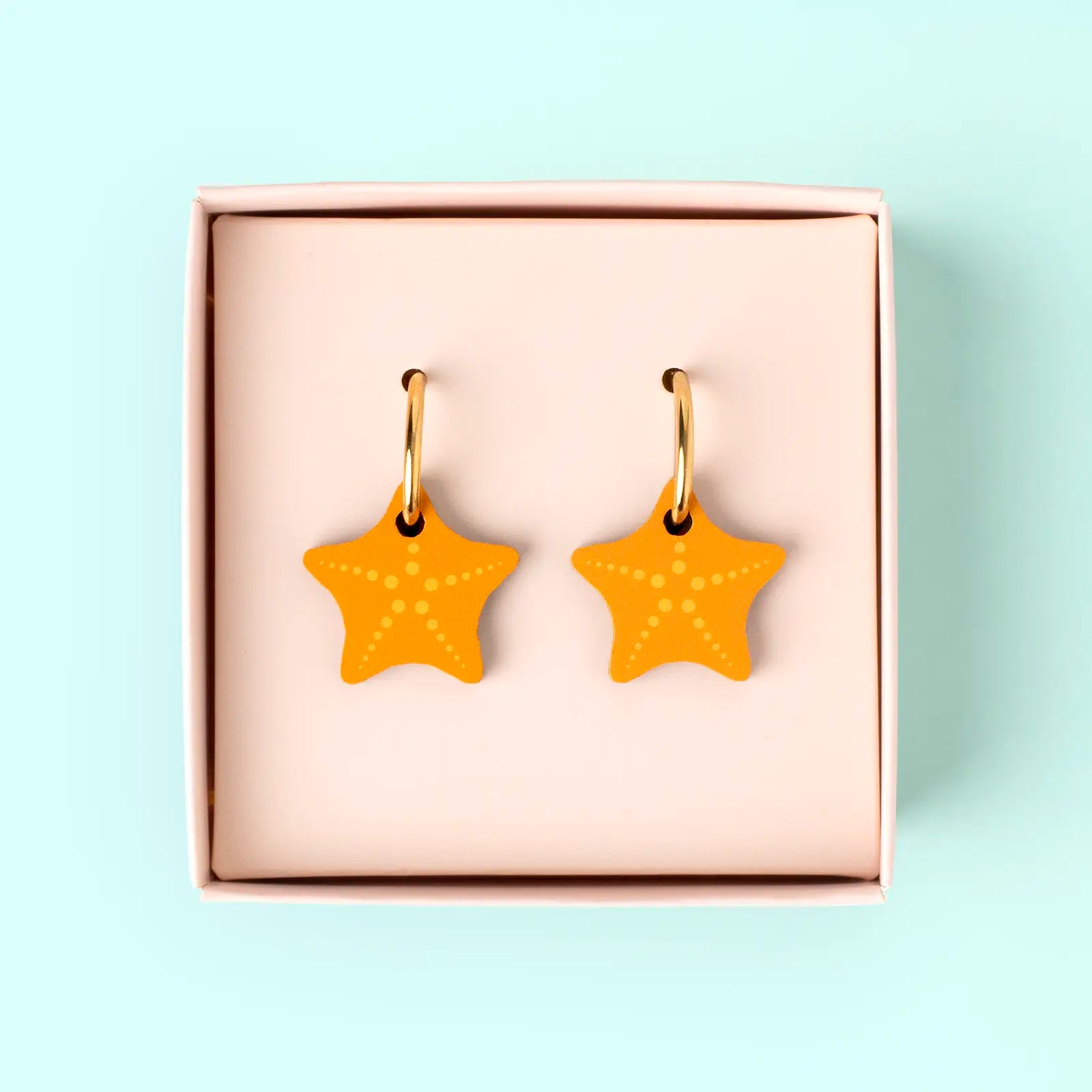 Pendientes Estrella de Mar Nature Vibes - Acero Quirúrgico y Baño de Oro 18k - Resetea_1