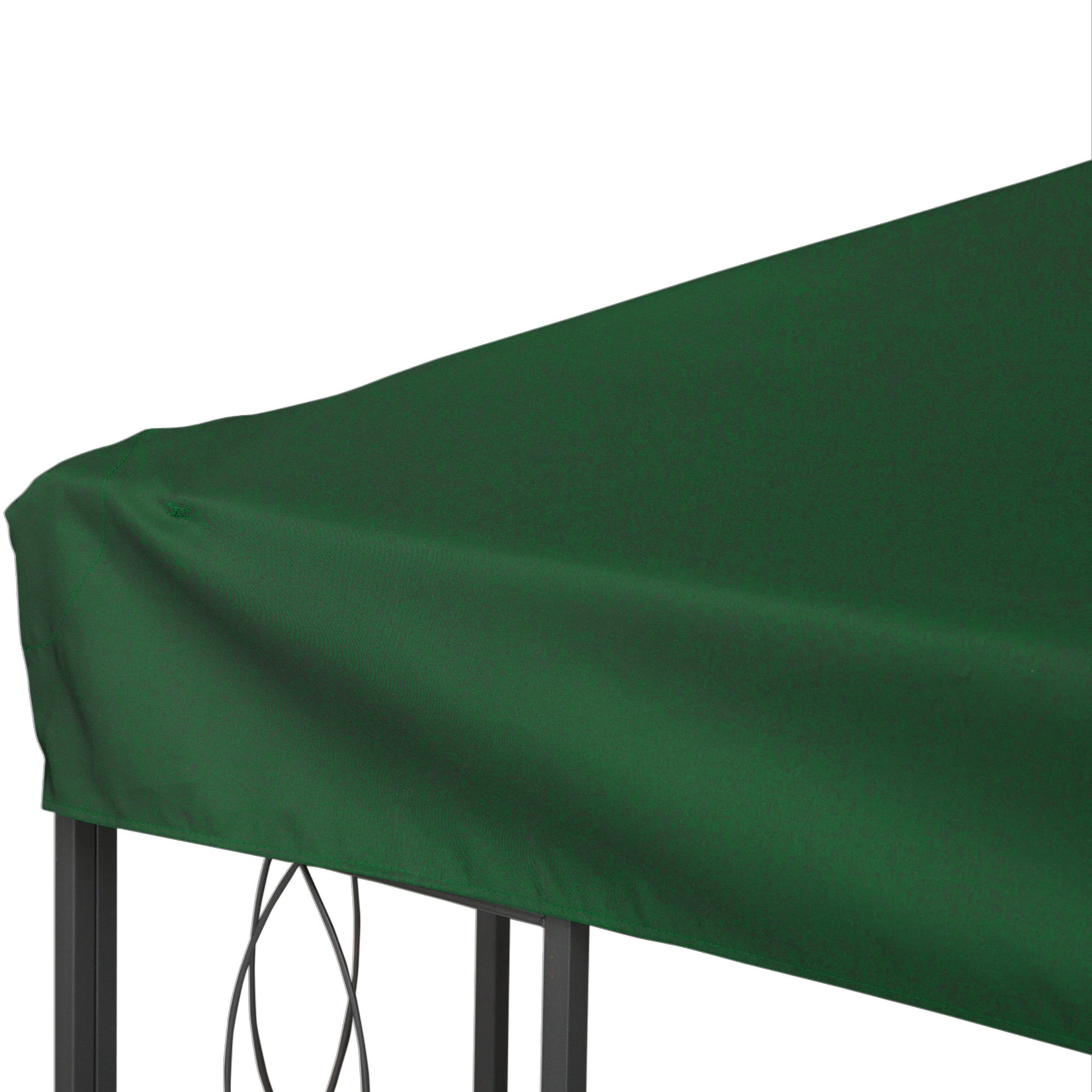 Outsunny Techo De Repuesto Para Cenador 4x3 M Con Techo Doble Anti-uv Verde_4