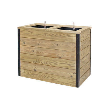Jardinera De Madera Con Autorriego 75x40x60 Cm Nidum Hortalia_2