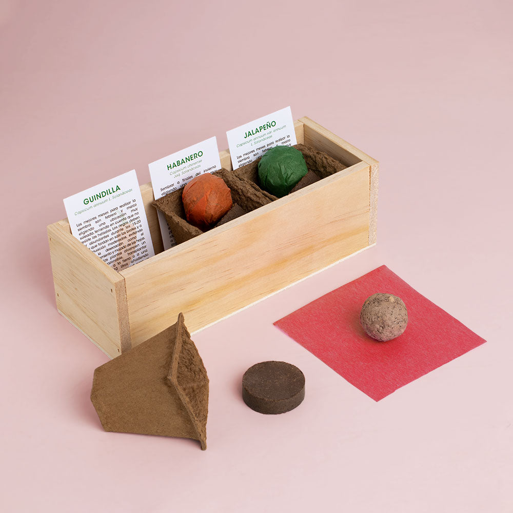 Kit Autocultivo Picantes | Cultiva Guindilla, Habanero Y Jalapeño En Casa| Regalo Gourmet_1