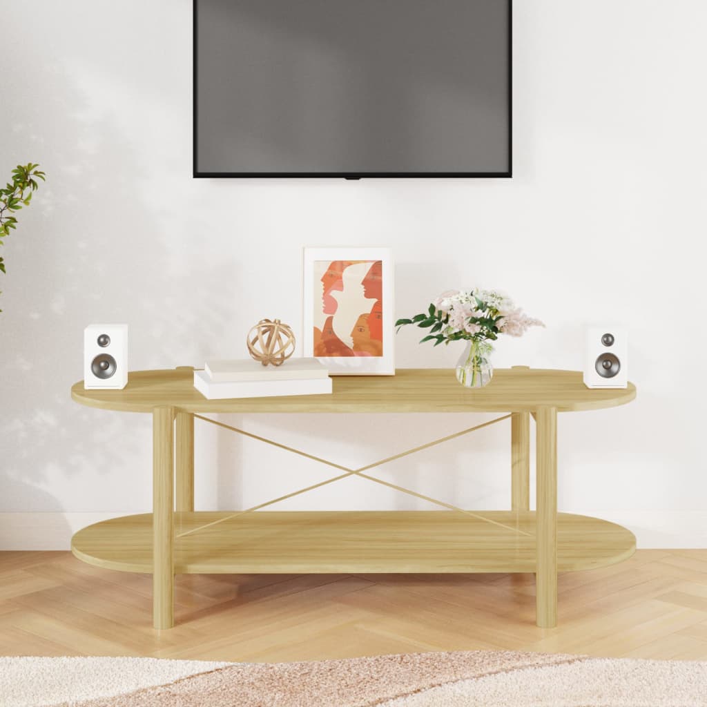Mesa De Centro Madera Contrachapada 110x48x40 Cm_1