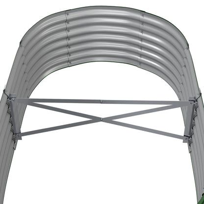 Jardinera Arriate Acero Galvanizado Verde 152x80x36 Cm_4