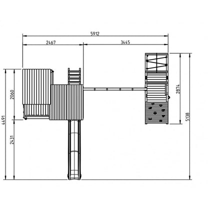 Parque Infantil Masgames Palazzo Xl Con Challenger.