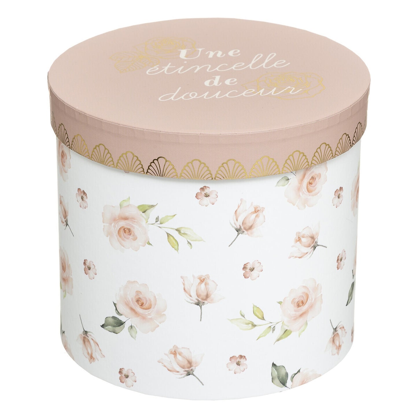 Caja De Cartón princesa X 3 Blanca Y Rosa_3