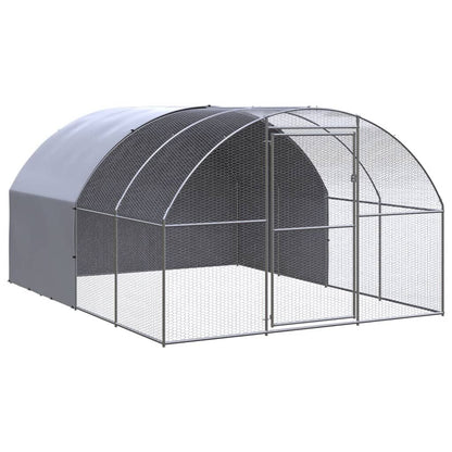 Vidaxl Gallinero De Exterior De Acero Galvanizado 3x4x2 M_0
