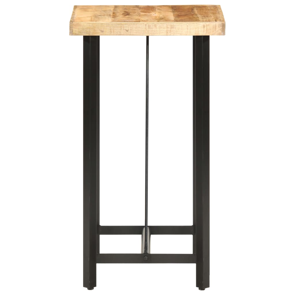 Mesa De Bar Madera Maciza De Mango Rugosa 60x60x107 Cm_1