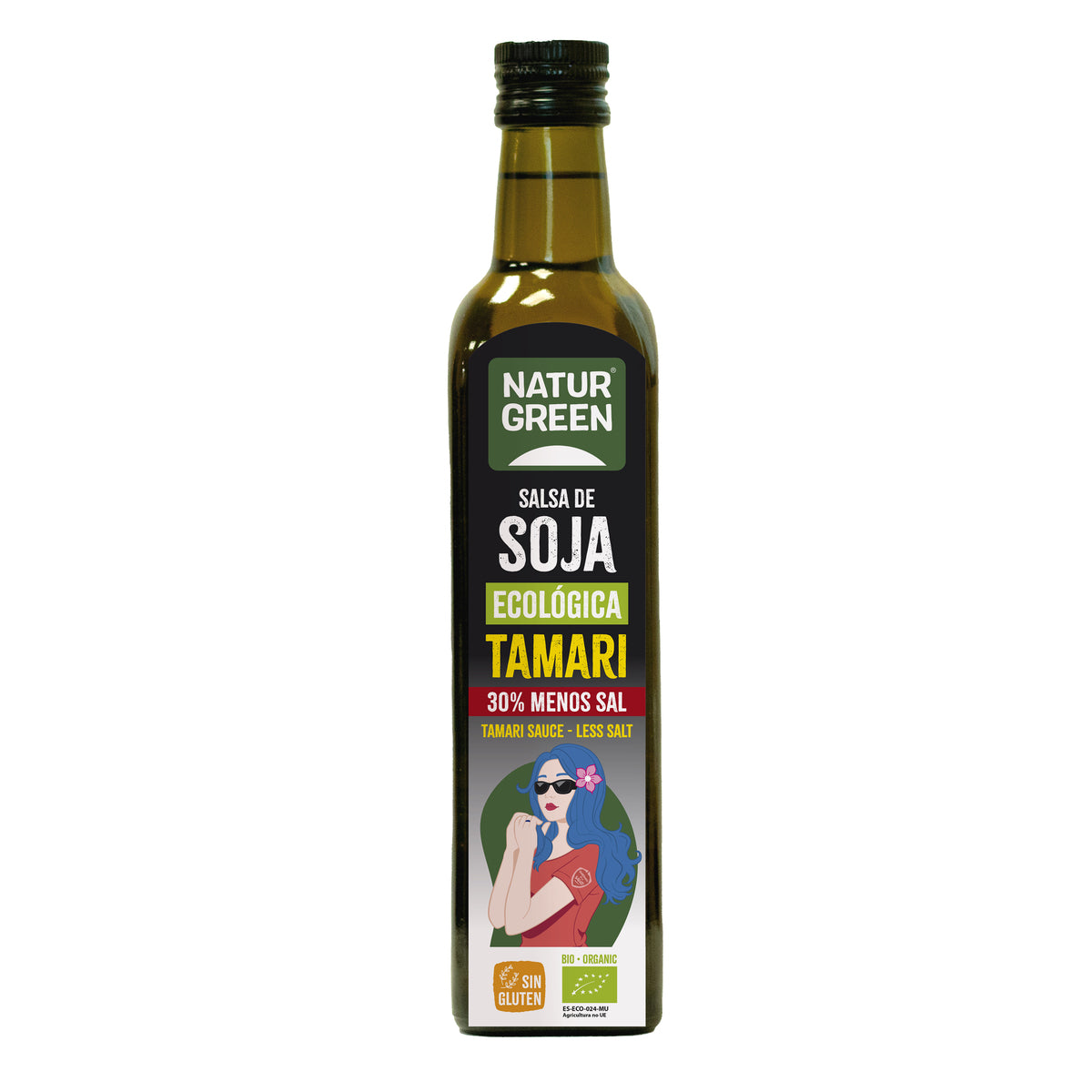 Tamari Contenido Reducido en Sal Bio NaturGreen 500 ml
