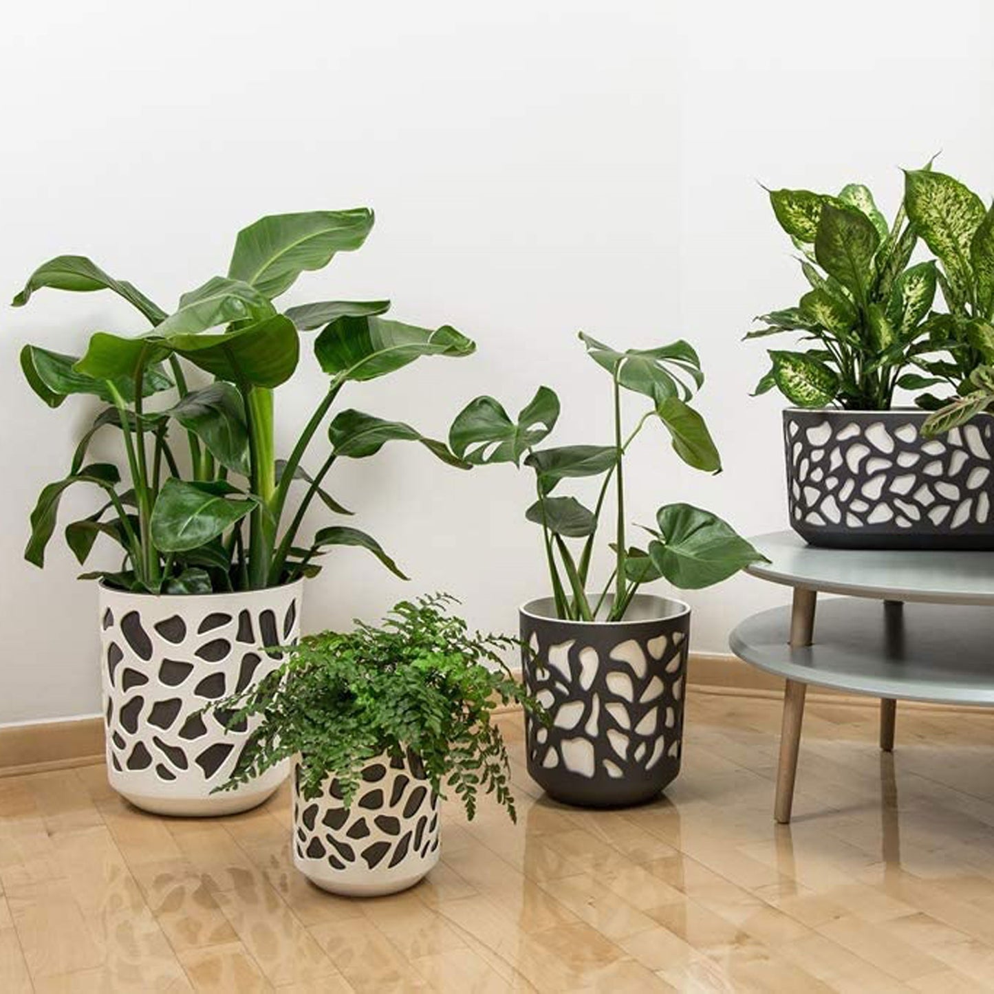 Maceta Duet 300 Antracita Y Antracita_5