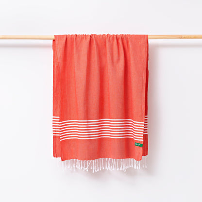 Hamman 80x165cm 170gsm 100%algodon Rojo Casa Benetton