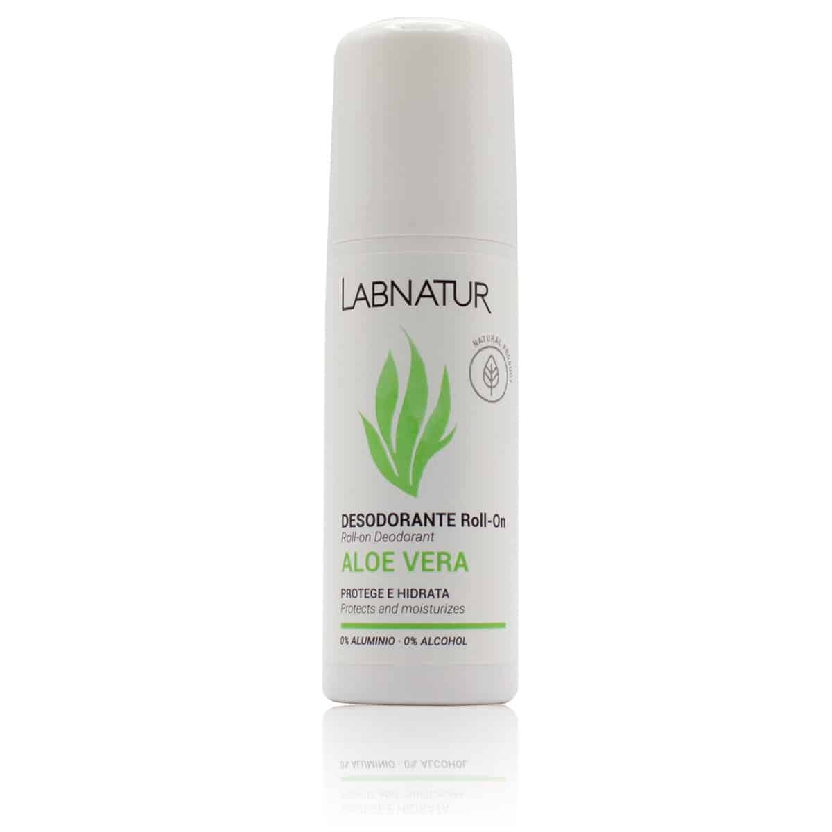 Desodorante Roll-On de Aloe Vera Labnatur 75 ml | Hidratante y Calmante | Control del Mal Olor | Piel Sensible | Vegano_0