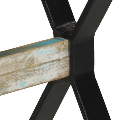 Mesa De Comedor Madera Maciza Reciclada 120x60x76 Cm._4