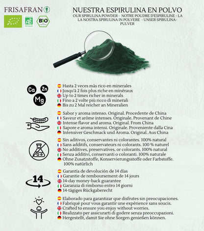 Espirulina En Polvo Ecológica - Calidad Y Sabor | Frisafran 500 G_5