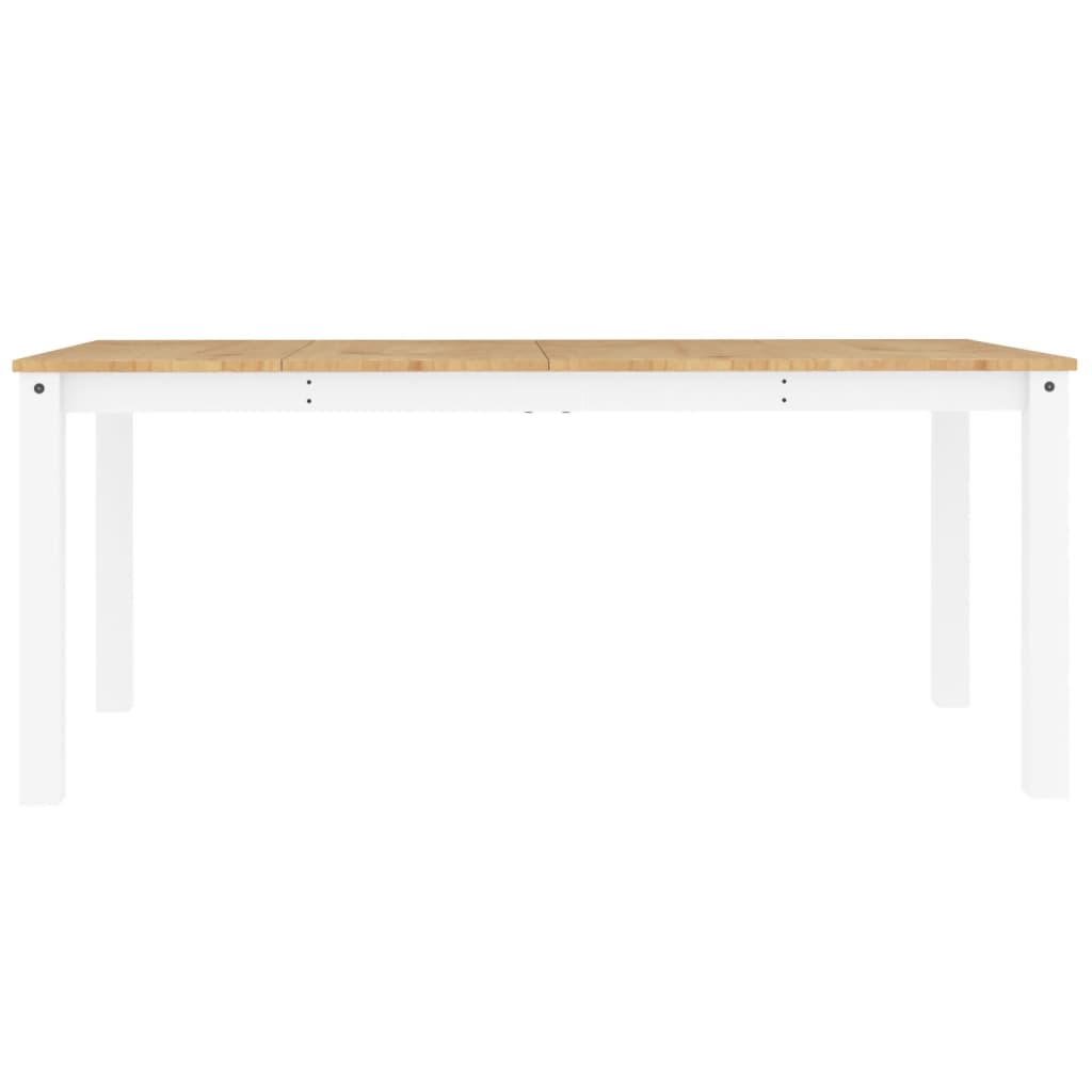 Mesa De Comedor Panama Madera Maciza Pino Blanco 180x90x75 Cm_2