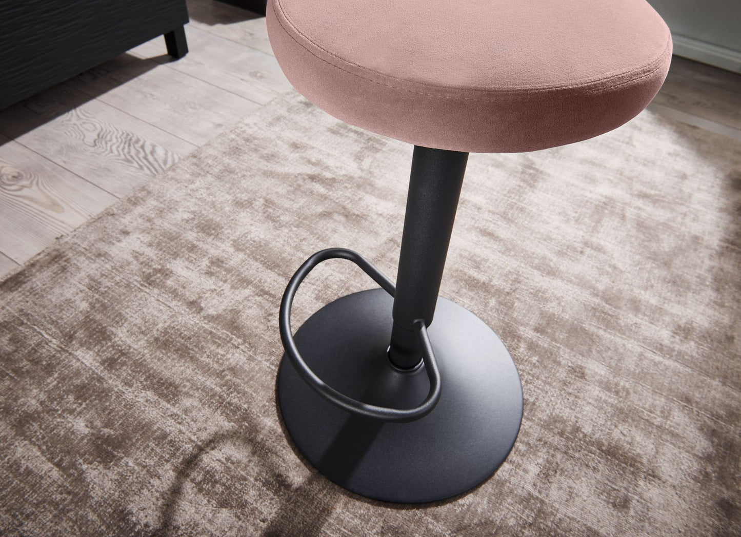 Taburete Sin Respaldo Velvet Pink 58 - 79 Cm_4