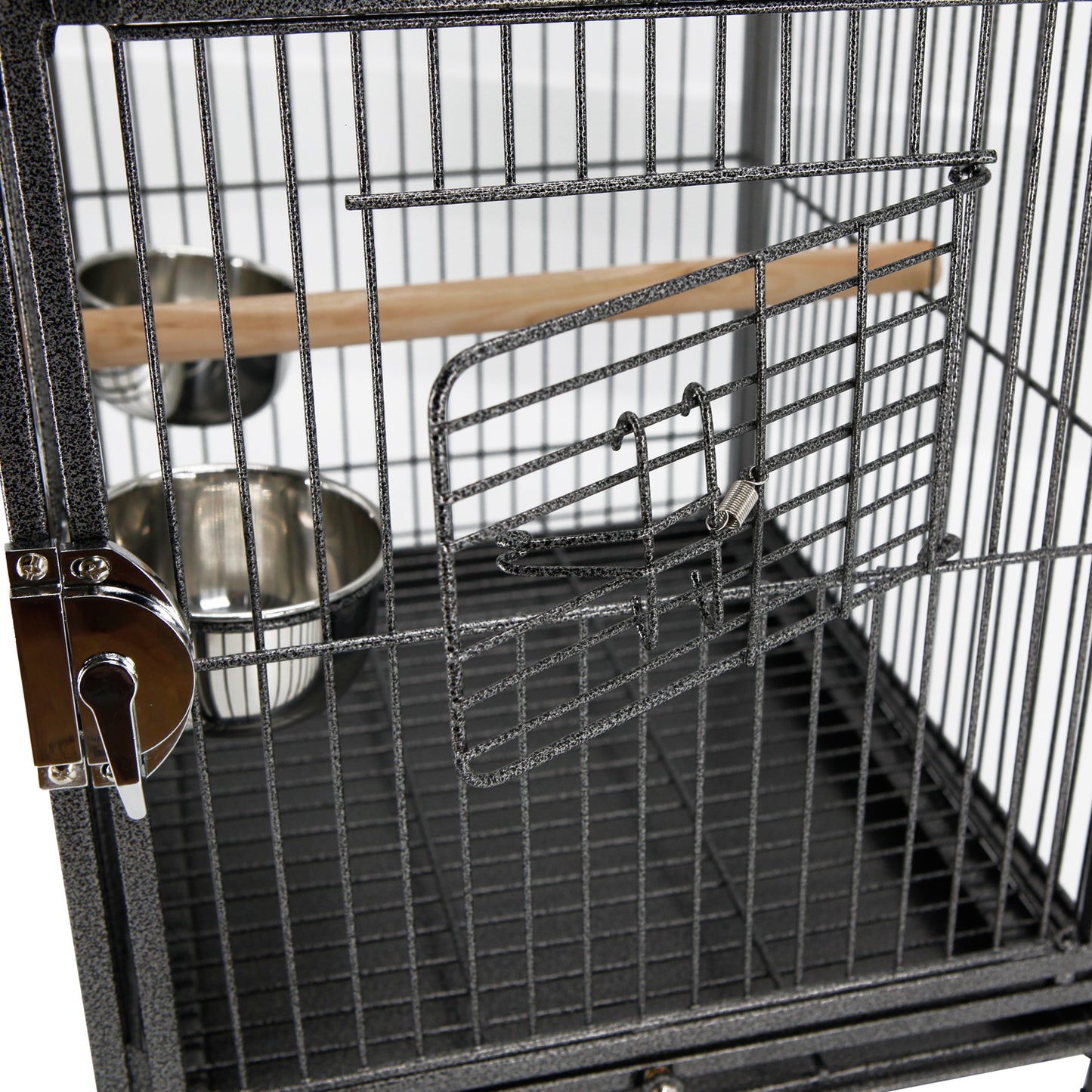 Pawhut Jaula Para Pájaro Metálica Espaciosa Para Loros Interior O Exterior_4