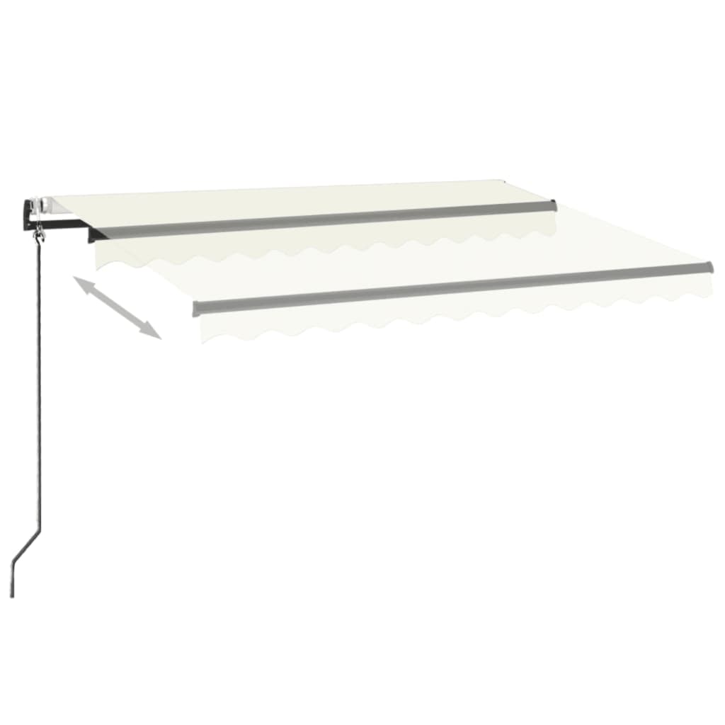 Toldo Automático Con Led Y Sensor De Viento Crema 350x250 Cm_2