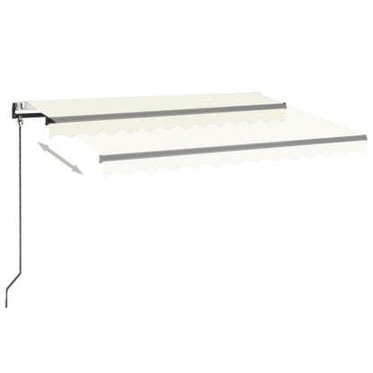 Toldo Automático Con Led Y Sensor De Viento Crema 350x250 Cm_2