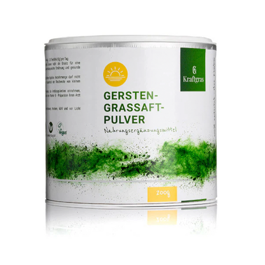 Kraftgras - Polvo de jugo de hierba de cebada ecológico (200 g) - jugo puro y natural de cebada verde (vegano y natural)_0