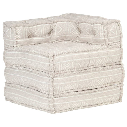 Vidaxl Puf Modular De Tela Beige_4