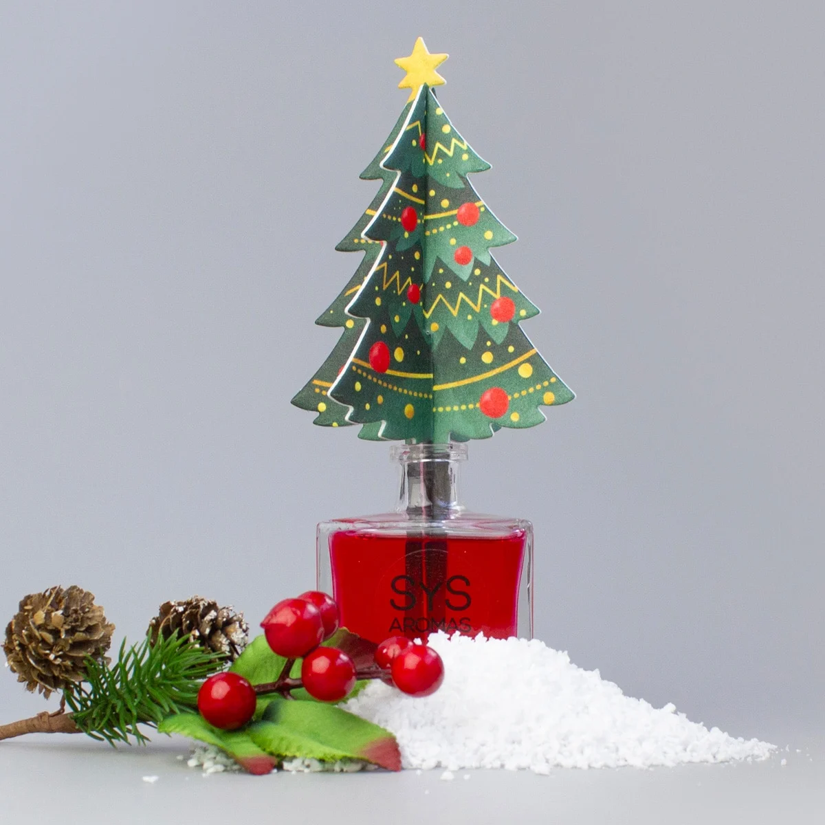 Ambientador Difusor Árbol de Navidad Frutos Rojos Deco Diffuser SYS Aromas 90 ml | Afrutado y Dulce_3