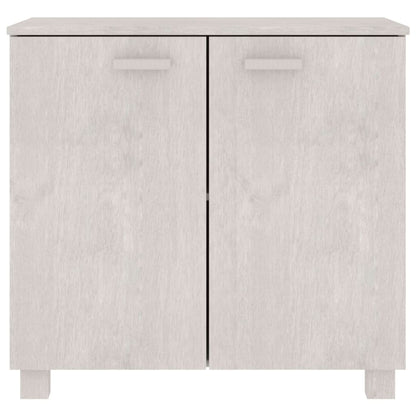 Aparador Hamar Madera Maciza De Pino Blanca 85x35x80 Cm_2