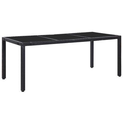 Vidaxl Juego De Comedor De Jardín 9 Piezas Ratán Sintético Negro_1