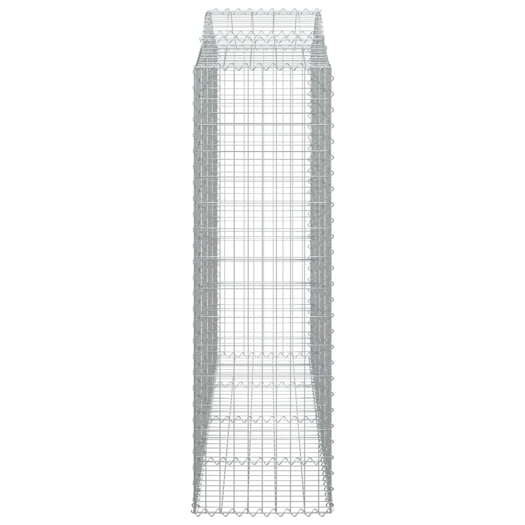 Cestas De Gaviones 3 Uds Forma De Arco Hierro 200x50x160/180 Cm_4