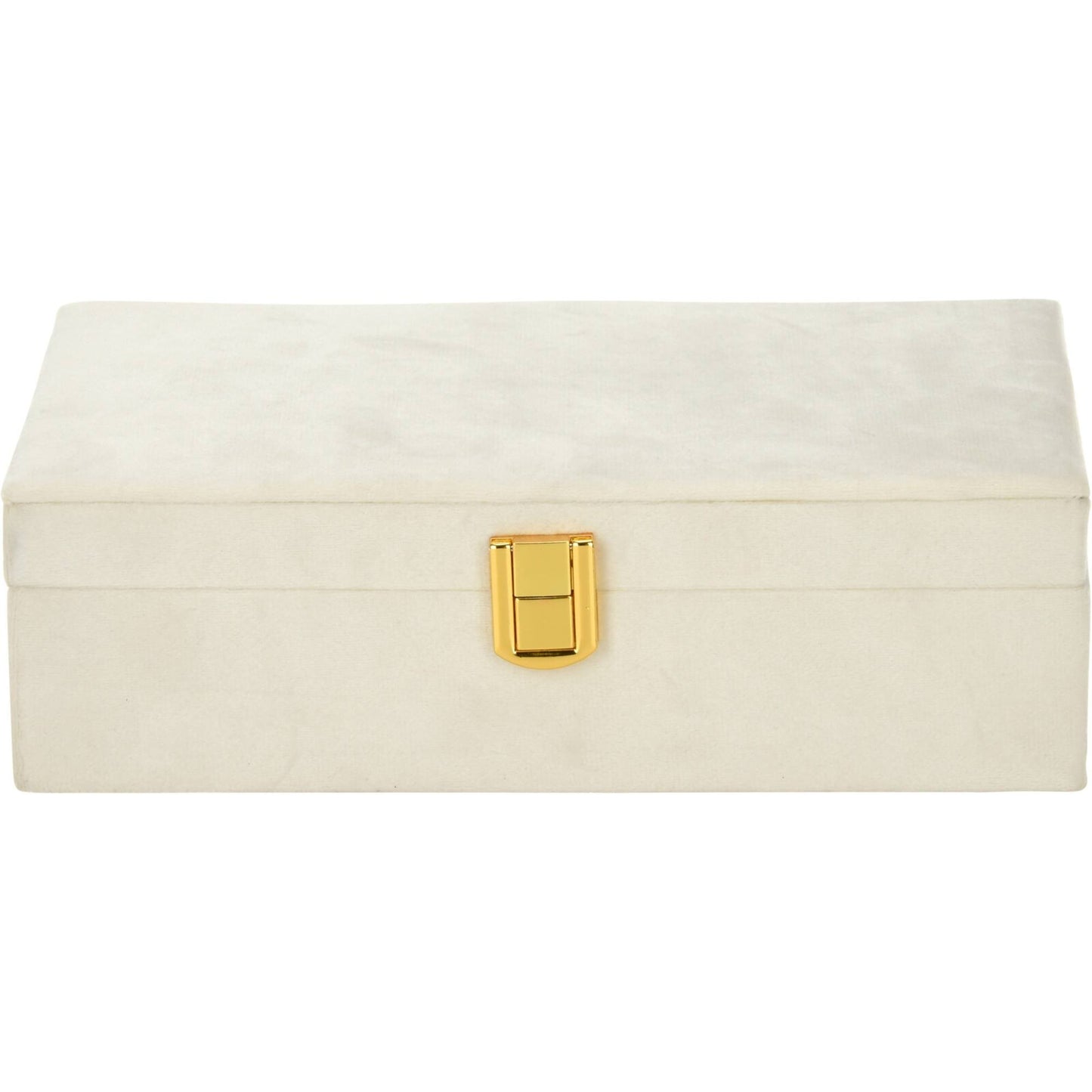 Well Home Caja Joyero Con Espejo Color Blanco 25x16x7cm