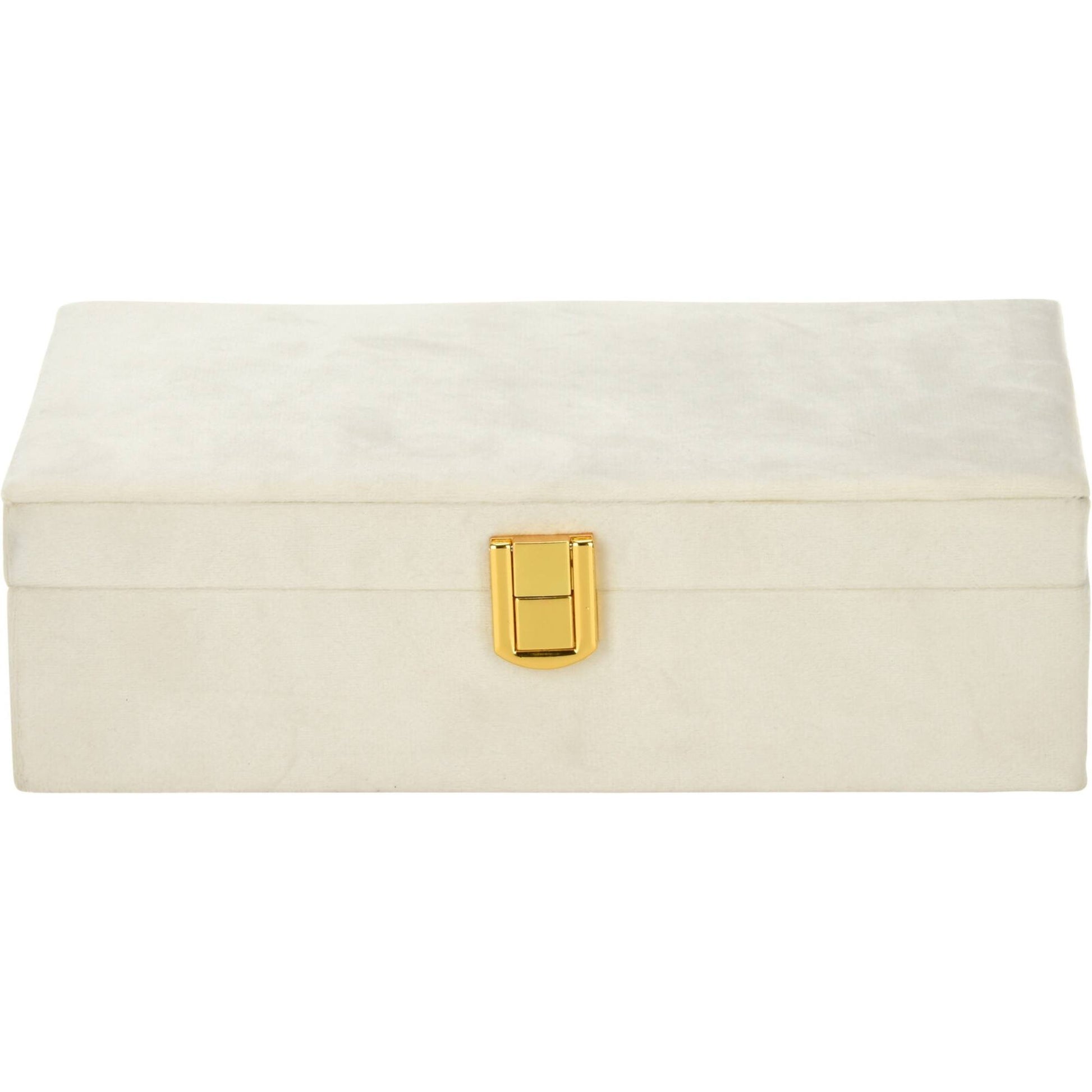 Well Home Caja Joyero Con Espejo Color Blanco 25x16x7cm