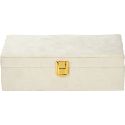 Well Home Caja Joyero Con Espejo Color Blanco 25x16x7cm