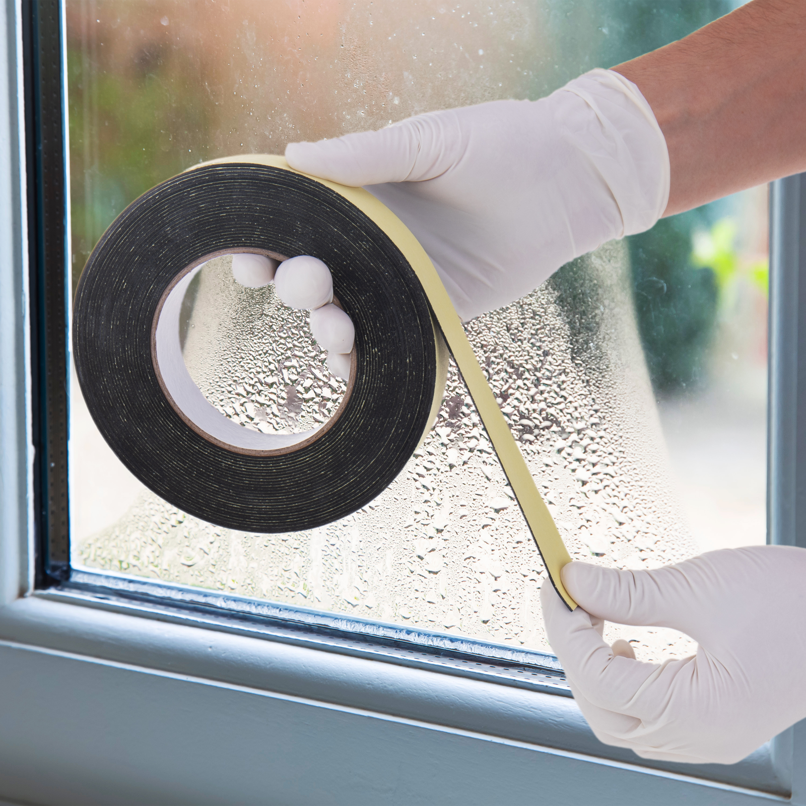 Tira De Sellado Autoadhesiva Multiusos De Espuma Para Puertas Y Ventanas 1x20x10000mm_1