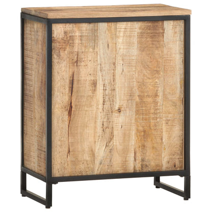 Botellero De Madera Maciza De Mango Rugosa 62x33x78,5 Cm_2
