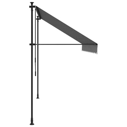 Toldo Retráctil De Tela Y Acero Gris Antracita 300x150 Cm_4