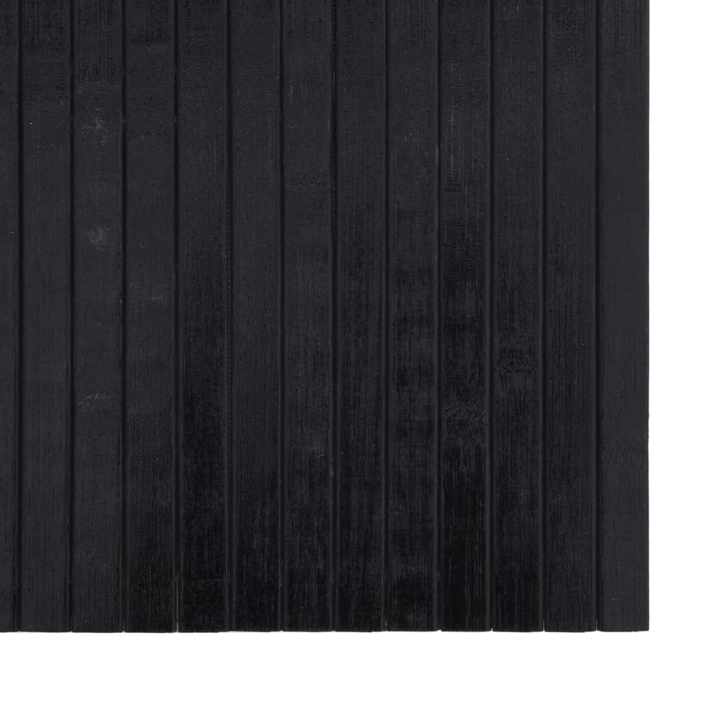 Alfombra Rectangular Bambú Negro 100x500 Cm / Vetonek_4