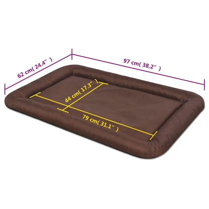 Vidaxl Colchón Para Perro Tamaño Xxl Marrón_2