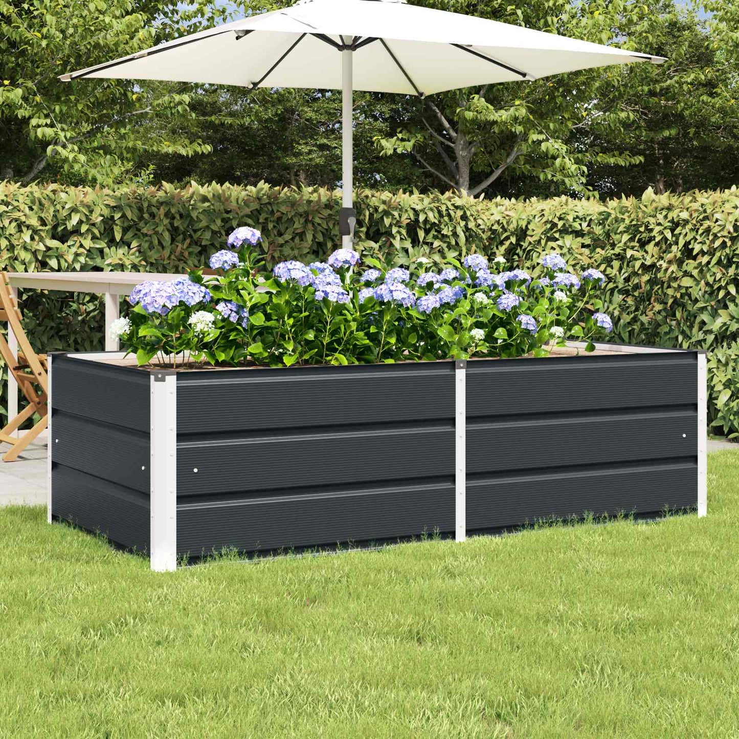 Jardinera Antracita 160 X 80 X 45 Cm Acero_1