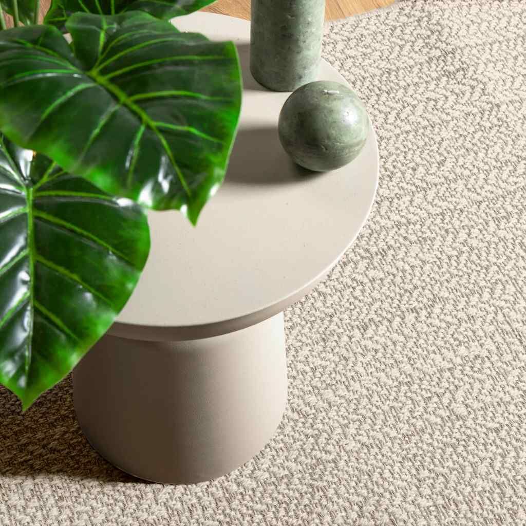 Vidaxl Alfombra Zizur Apariencia Yute Interior Exterior Crema_1